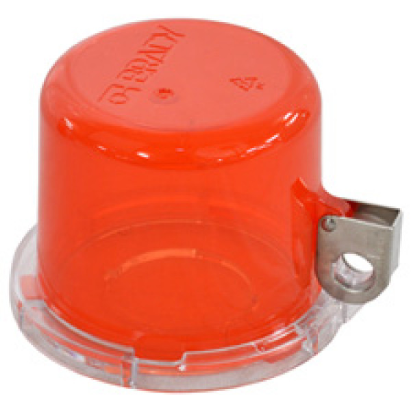 Push Button Lockout Device (30 mm), Red, with Standard Cover