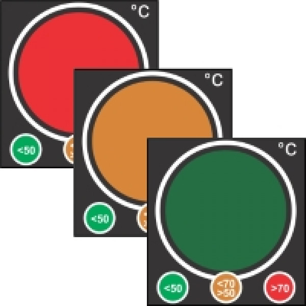 Reversible Temperature Indicating Labels 3 Level