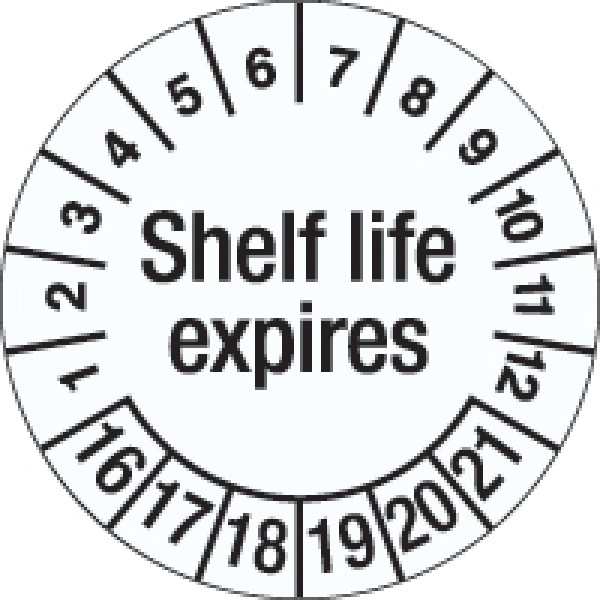 Inspection Date Label Shelf life expires