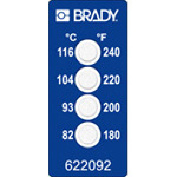Irreversible Temperature Indicating Labels 4 Level