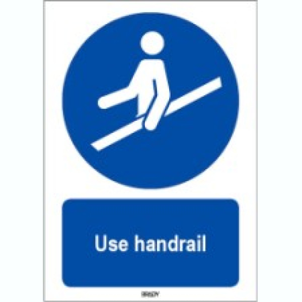 ISO 7010 Sign Use handrail