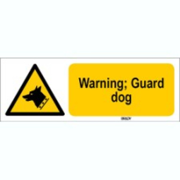 ISO 7010 Sign Warning; Guard dog